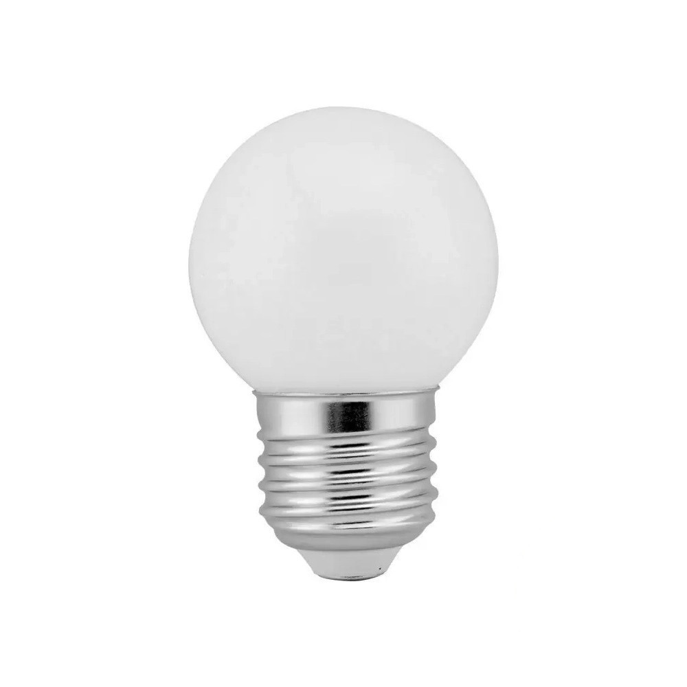 Lâmpada LED Bolinha G45 3W Decoração Branco Quente E27 Bivolt | Camarim, Abajur, Varal de Luzes
