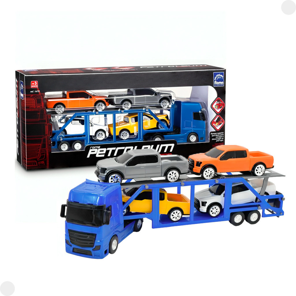 Caminhão Cegonheira Petroleum Azul 1470 - Roma