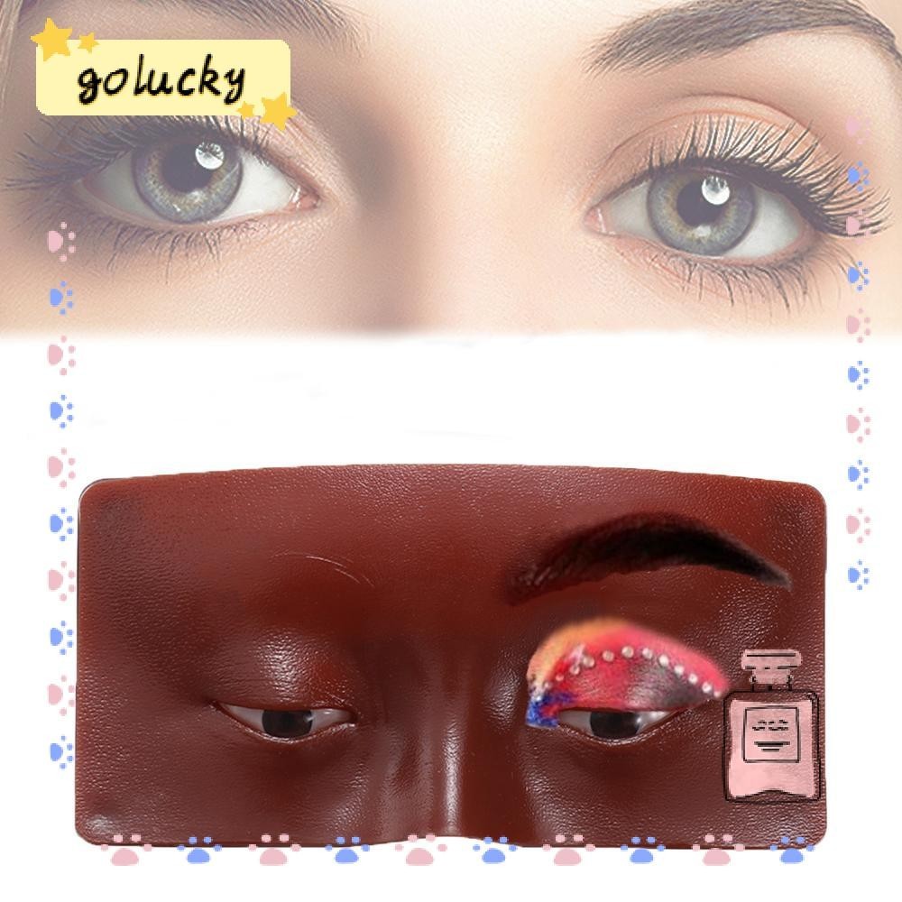 GOLUCKY Placa De Rosto De Silicone Para Pra Prática De Maquiagem/Pintura De Olhos Perfeito...