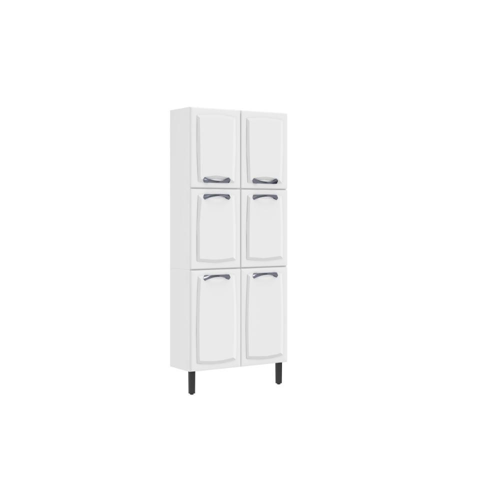 Paneleiro Armário Alto 6 Portas Cozinha Itatiaia Branco em Oferta na Shopee