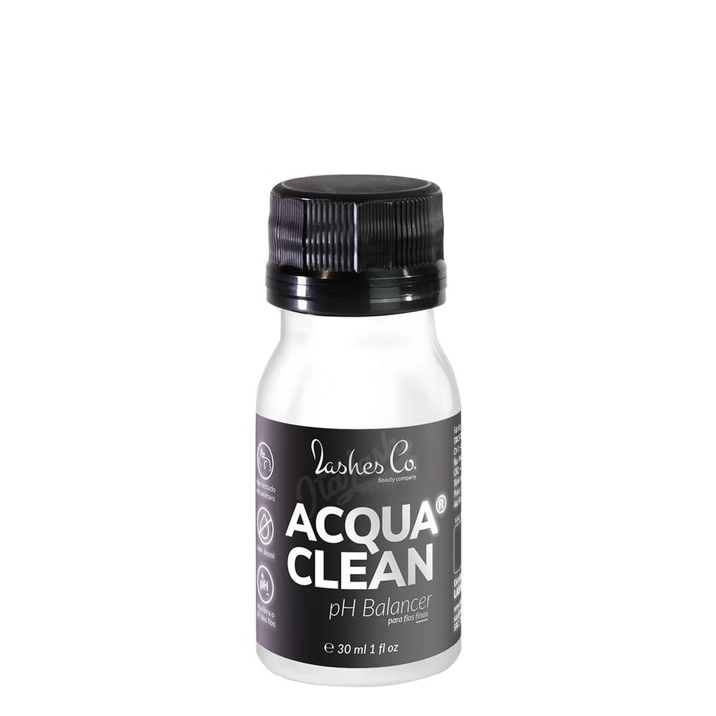 Acqua Clean PH Balancer Lashes Co 30ml Limpeza para fios finos