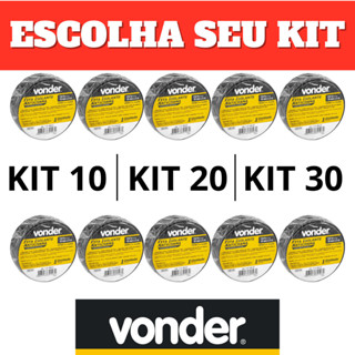 Fita Isolante Vonder 19mm X 5 Metros Pvc Adesivo A Base De Borracha -10°C Até 80°C em Oferta na Shopee