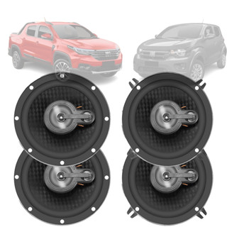 Alto Falante Triaxial 6Pol 220w + Aro Fiat Mobi Strada Dupla em Oferta na Shopee