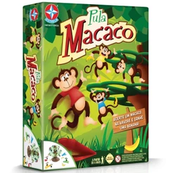 JOGO PULA MACACO ESTRELA ÁRVORES BANANAS ESTRATÉGIA BRINQUEDOS INFANTIL EQUILÍBRIO FAMÍLIA GALHOS