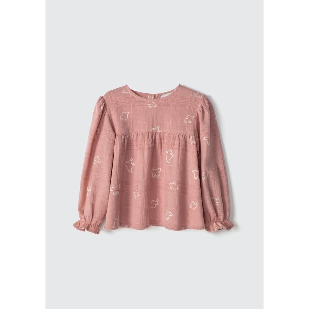 Blusa Bata Infantil Menina Toddler Estampada Hering Kids em Oferta na Shopee