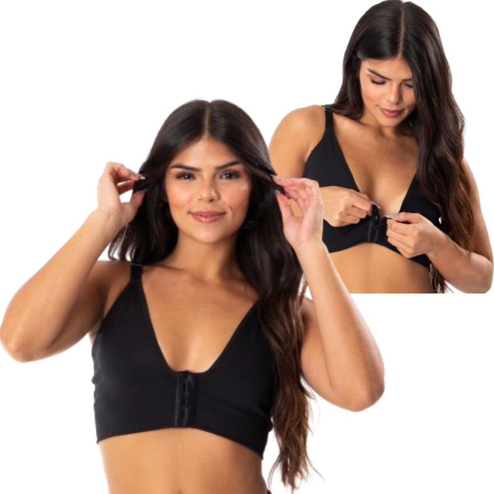 Sutiã Pós Cirúrgico Reforçado Abertura Frontal Sustentação Pós Operatório Mamoplastia Mastopexia em Oferta na Shopee