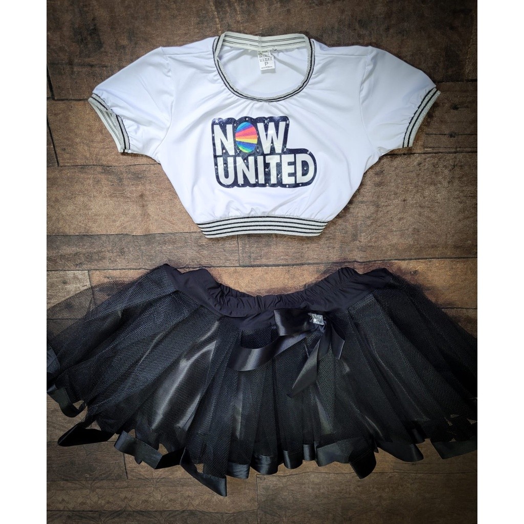 Conjunto Similar Fantasia Adulto Now United Com Saia De Tule