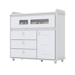 Cômoda Infantil Pula-pula Branco - Henn em Oferta na Shopee