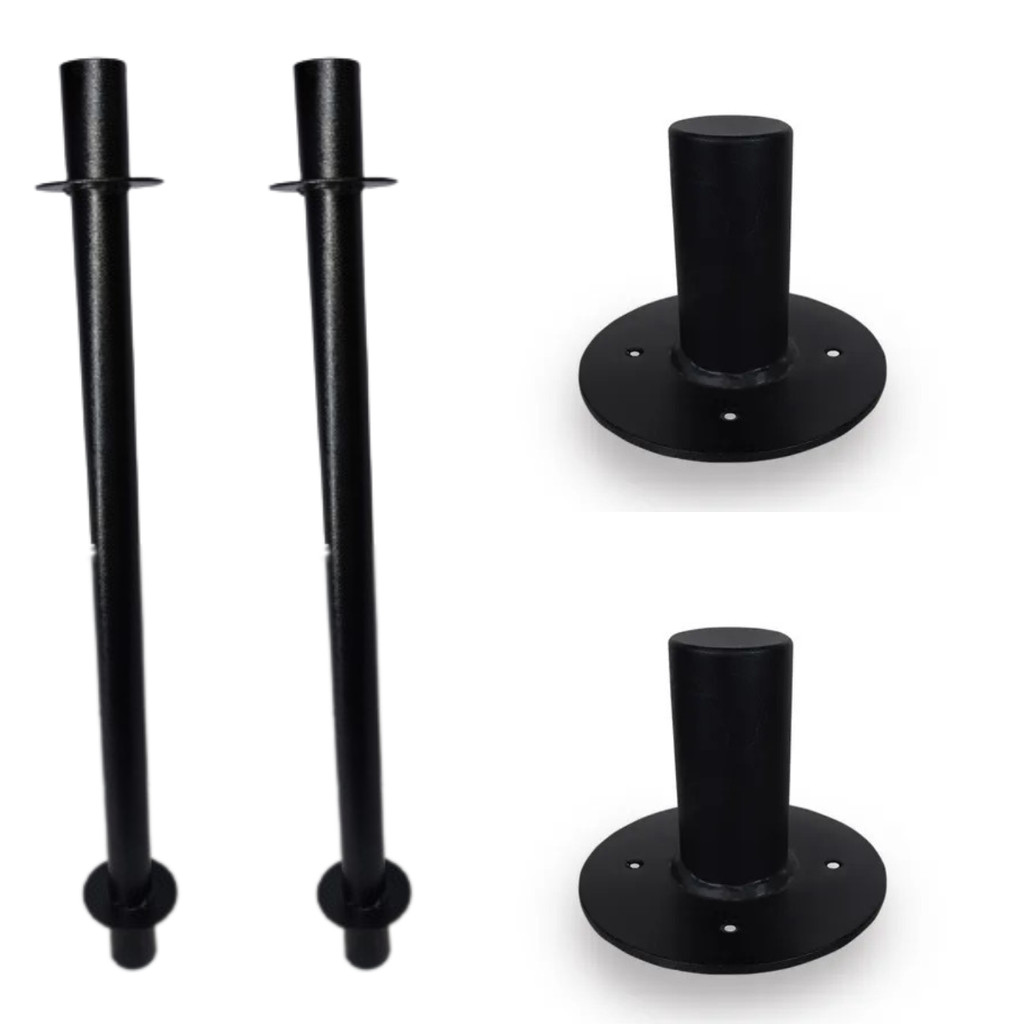 2 EXTENSOR DE 85CM COM BASE PARA CAIXA  PROLONGADOR