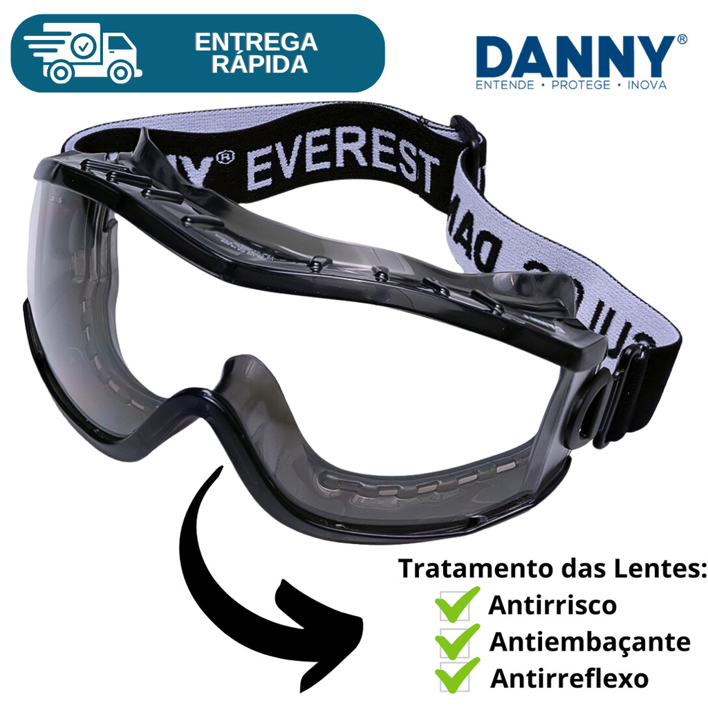 Oculos Ampla Visão Everest Proteção Militar Tatico Airsoft Esporte Motocross Snowboard Paintball Epi