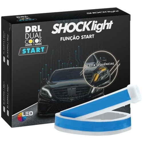 FITA DE LED DRL DUAL COLOR 75 CM SHOCKLIGHT em Oferta na Shopee