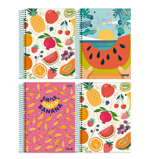 Caderno Universitário 1 Matéria 80 Folhas Capa Dura Yummy Jandaia - Kit com 4 unidades sortidas em Oferta na Shopee