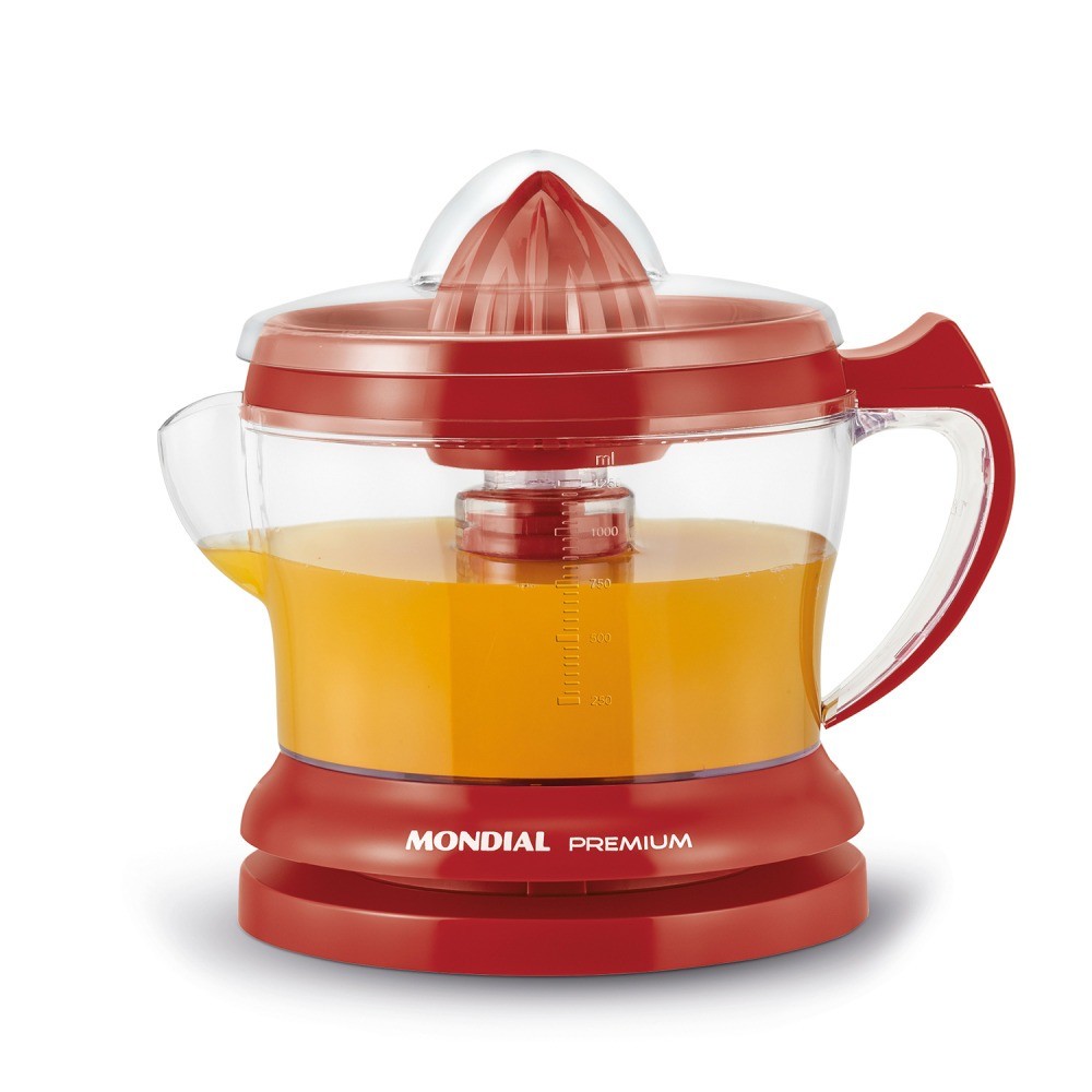 Espremedor de frutas 1,25L com cone extra Premium - E-23 - Mondial (110V)