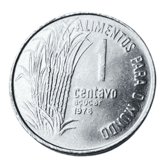 V326 Moeda 1 Centavo 1976 FAO Alimentos para o Mundo FC