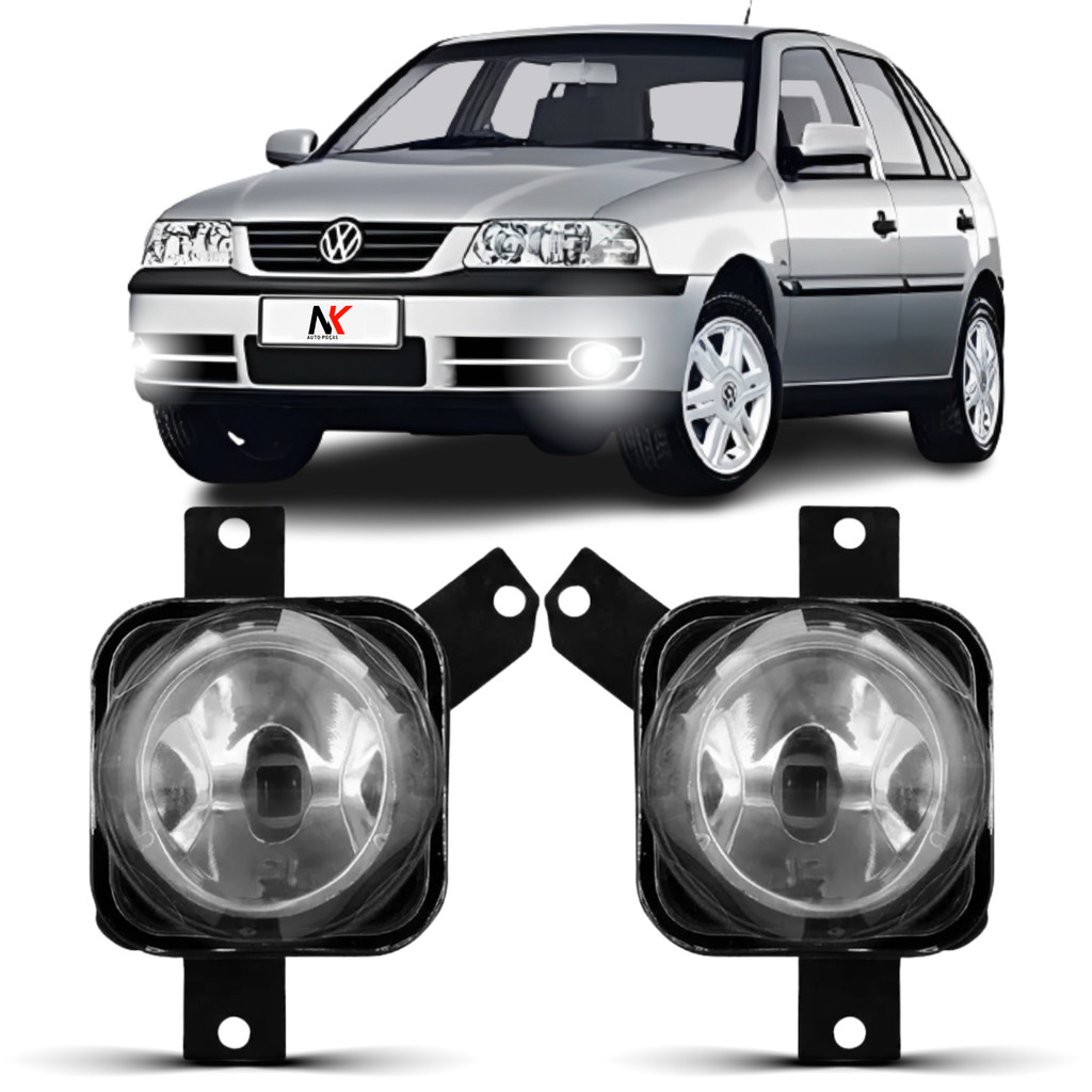 Par/Un Farol Milha VW Gol Saveiro Parati G3 2000 2001 2002 2003 2004 2005 Farolete Auxiliar Novo