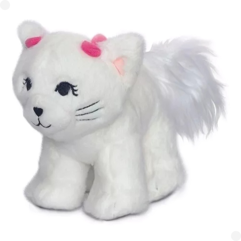 Barbie Pelúcia Na Bolsinha Gatinha Branca F0056-8C - Fun em Oferta na Shopee
