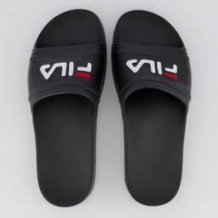 Chinelo Fila Sleek Slide Preto e Branco