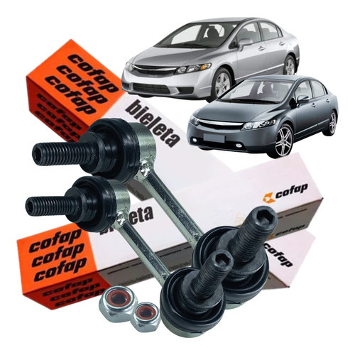 Par De Bieleta Original Cofap Para New Civic G8 2006 2007 2008 2009 2010 2011 em Oferta na Shopee