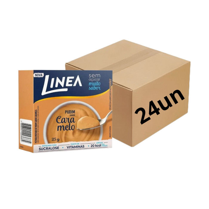 Pó para Pudim De Caramelo Linea 25g Caixa Com 24 Un