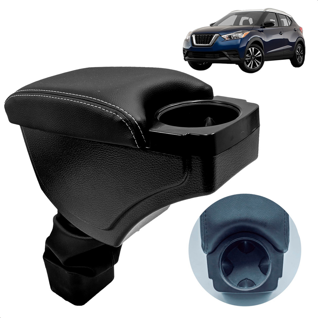 Encosto De Braço Com Porta Copos Kicks 2016 2017 2018 2019 2020 2021 2022 2023
