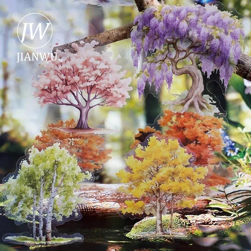 JIANWU A Cenário Das Quatro Estações Série Vintage Planta Paisagismo Material Colagem PET Adesivo Diário Criativo Papelaria em Oferta na Shopee