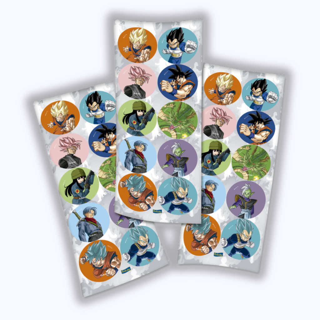 30 ~150 ADESIVO DRAGON BALL Z  REDONDO FESTCOLOR - Stationery