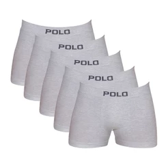 Kit 5 Cuecas Polo 781 Algodão Boxer Sem Costura - Sortido