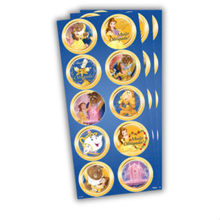 30 ~150 ADESIVO  BELA E A FERA REDONDO Regina em Oferta na Shopee