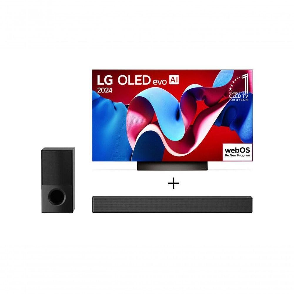 Combo Smart TV LG OLED Evo 4K C4 55'' 2024 + Soundbar SNH5