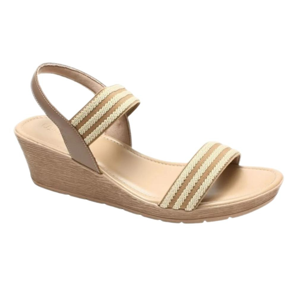 SANDALIA USAFLEX PLATAFORMA ELASTICO CAMEL