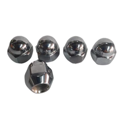 Jogo 5 Porca de Roda Nissan Frontier X-Terra Sentra March Livina Tiida Versa Rosca M12x1.25mm Chave 21 - Marca ZM produto original de alta qualidade cromada