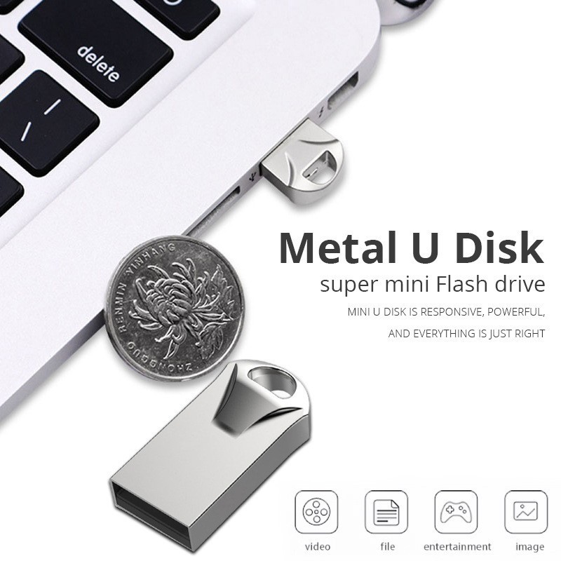 Desconto Mini Pendrive Modelo Chaveiro Metal USB original Altomex AL-8U-4GB/8GB/16GB/32GB/64GB/128GB