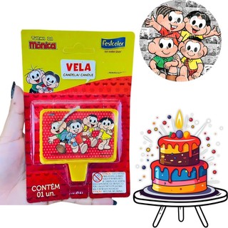 VELA TURMA DA MONICA  FESTCOLOR (CHOCO)