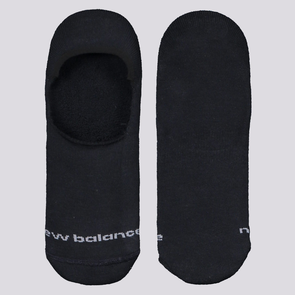 Meia New Balance Basic Cano Curto Preta e Cinza