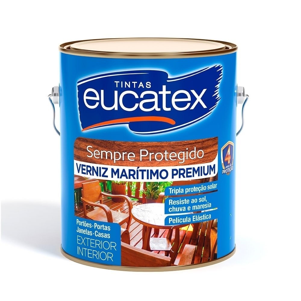 Verniz Marítimo Eucatex Brilhante 3,6 Litros