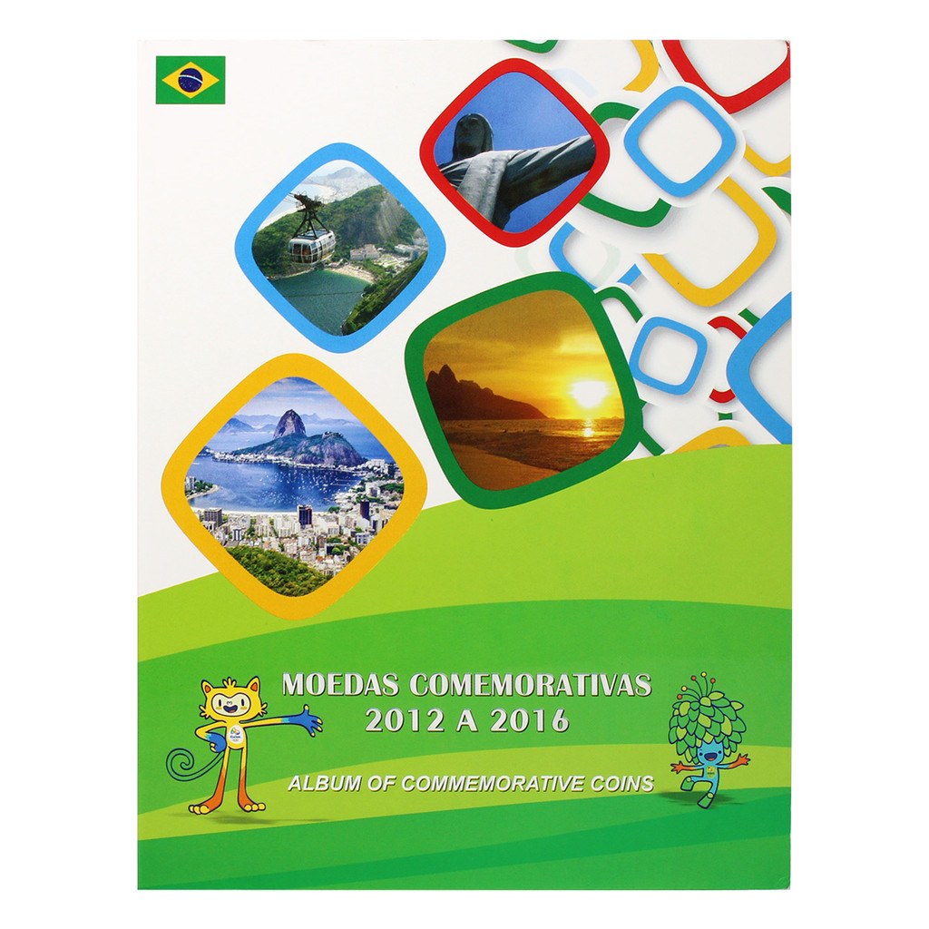 Álbum para Moedas Comemorativas 1 Real de 2012 a 2016 - Olimpíadas Rio 2016