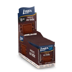 Mini Chocolate Ao Leite Linea - 15 unidades de 13g