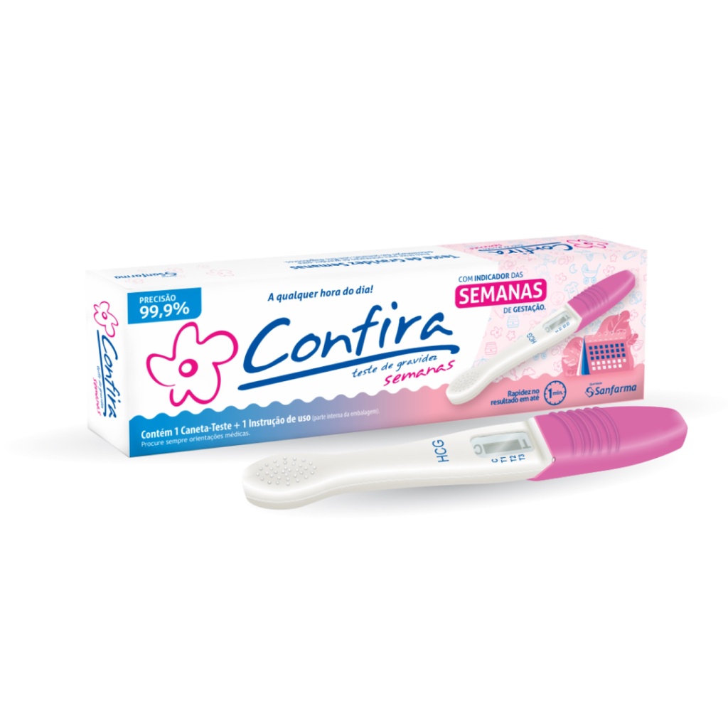 Teste de Gravidez Prático Indicador de Semanas - Confira em Oferta na Shopee