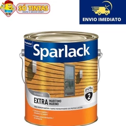 Verniz Marítimo Base Solvente Fosco Incolor 3,6 Litros Protege e Decora - Sparlack