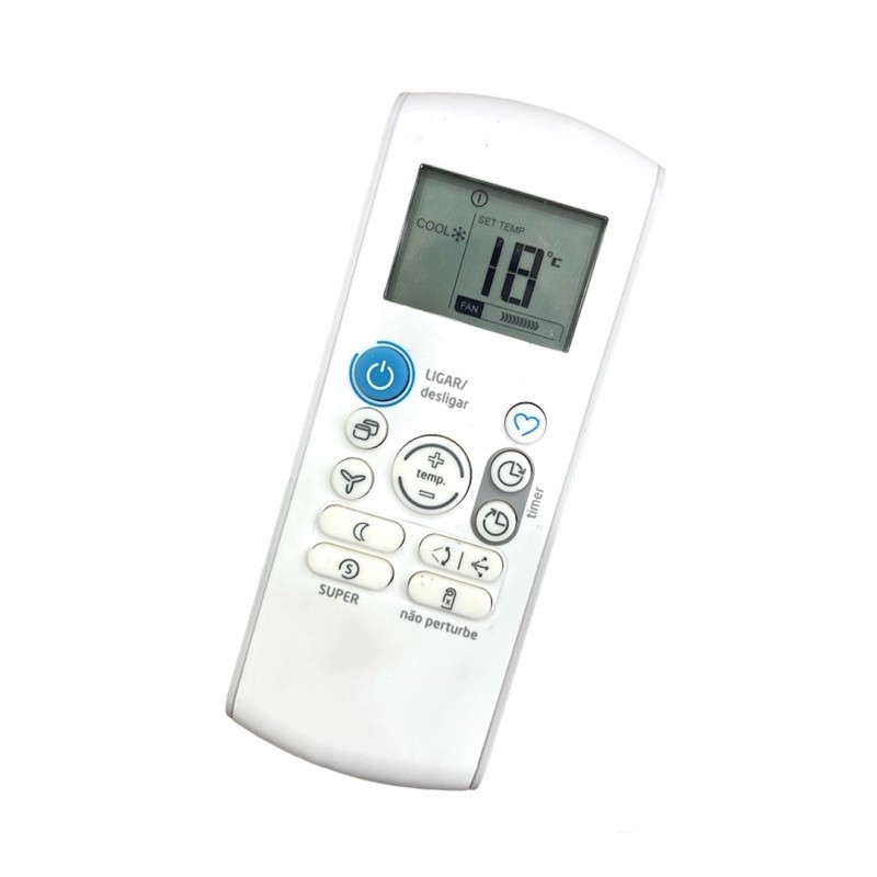 Controle Remoto para Ar condicionado Springer Carrier Midea Admiral Modernita Silvermaxi