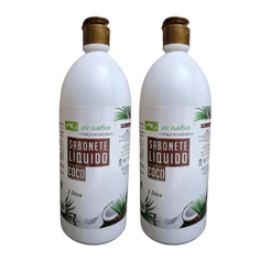 Kit 2 Sabonetes Líquidos Coco Vis Nativa 1L | Limpeza, Hidratação Profunda e Perfume Tropical Diário