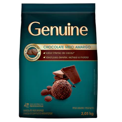 Chocolate Genuine Gotas Meio Amargo 2,05kg CARGILL