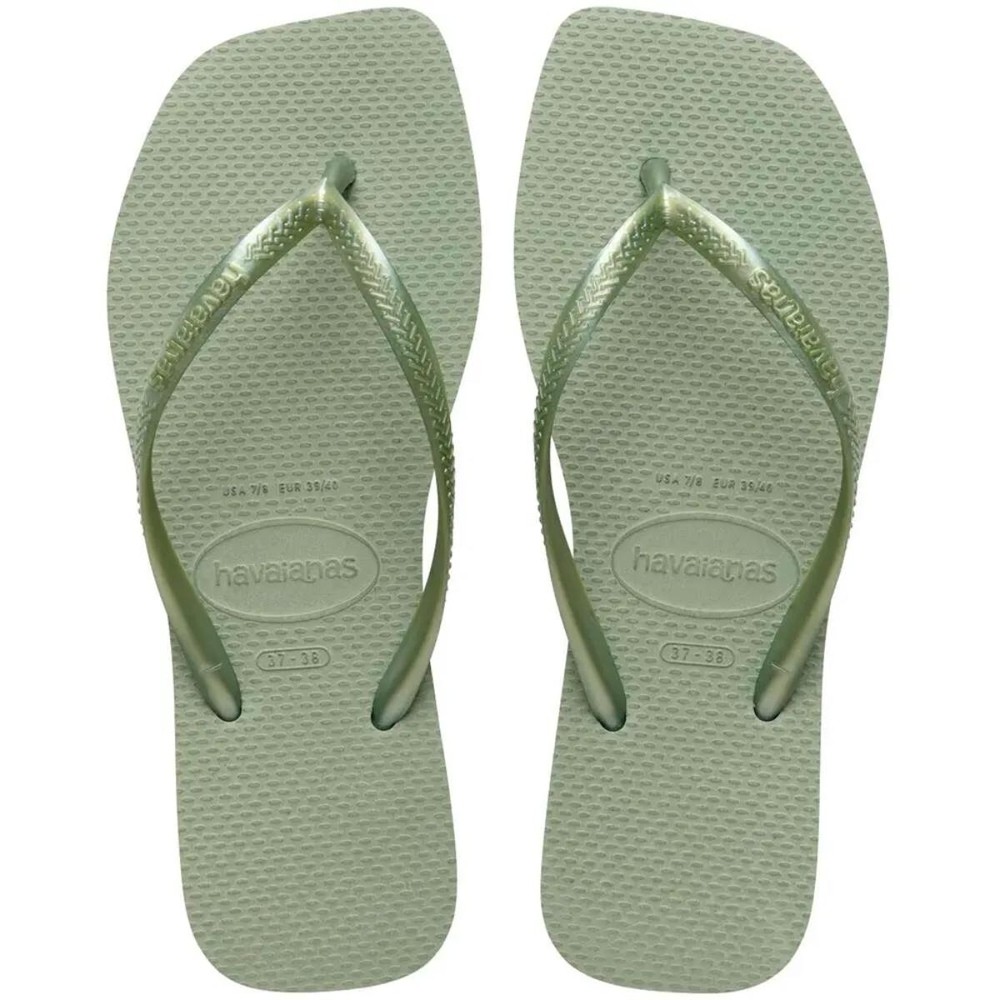 Chinelo Havaianas Slim Square Feminino - Verde em Oferta na Shopee