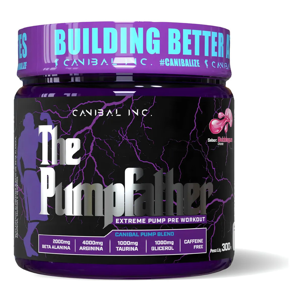 The Pump Father Pré Sem Cafeína Sabor Chiclete 300G Canibal