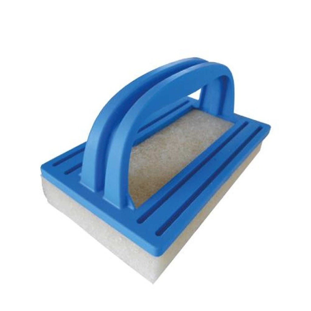 Escova para Piscina Passe Limp  Netuno Limpeza de Bordas Azulejos Fibra Sintética Pegador Ergonômico