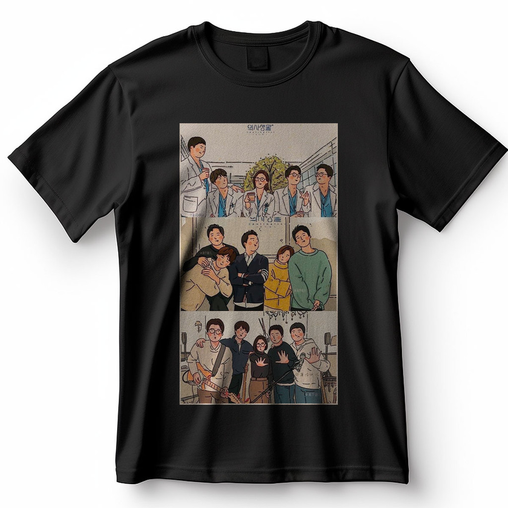 Camiseta Hospital Playlist Banda Ilustração Blusa Camisa 100% Algodão