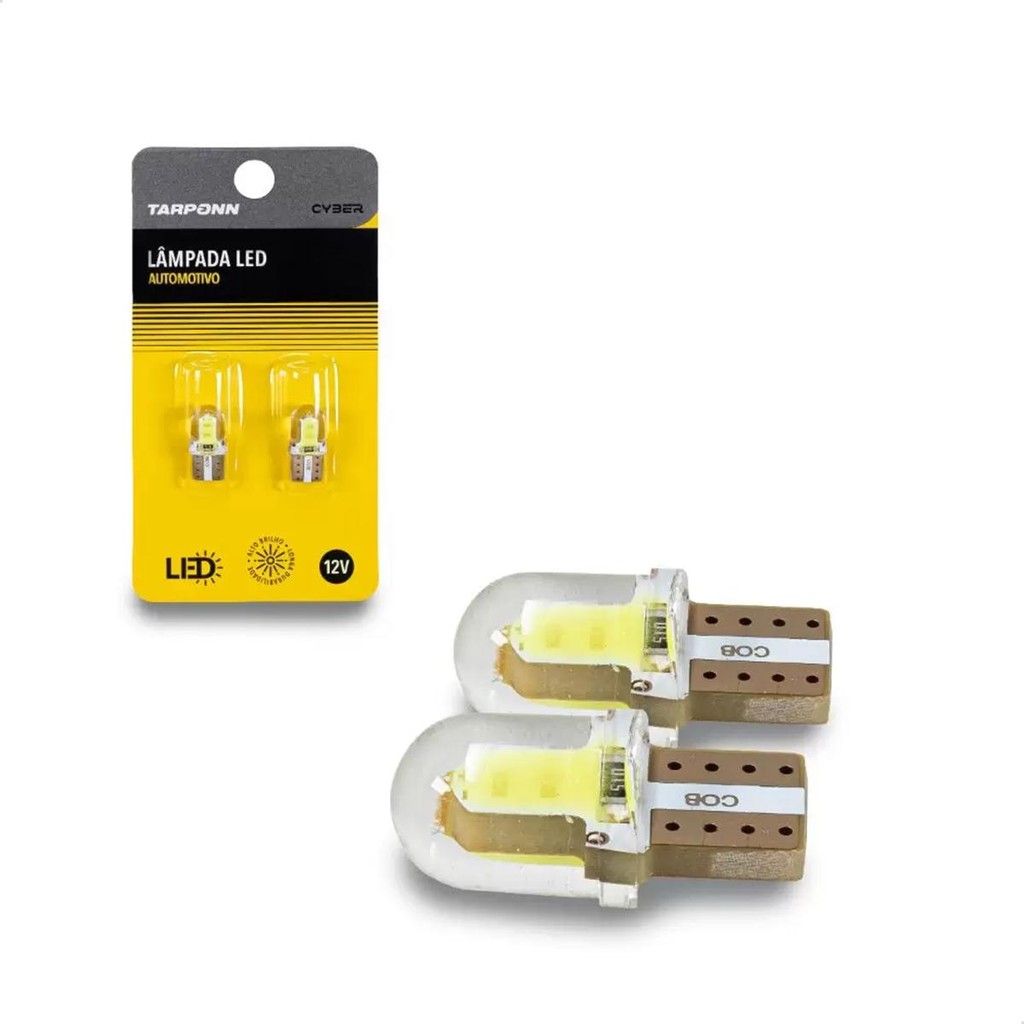 Lâmpada Led Pingo Tarponn T10 Silicon Cob Cyber 6000K em Oferta na Shopee