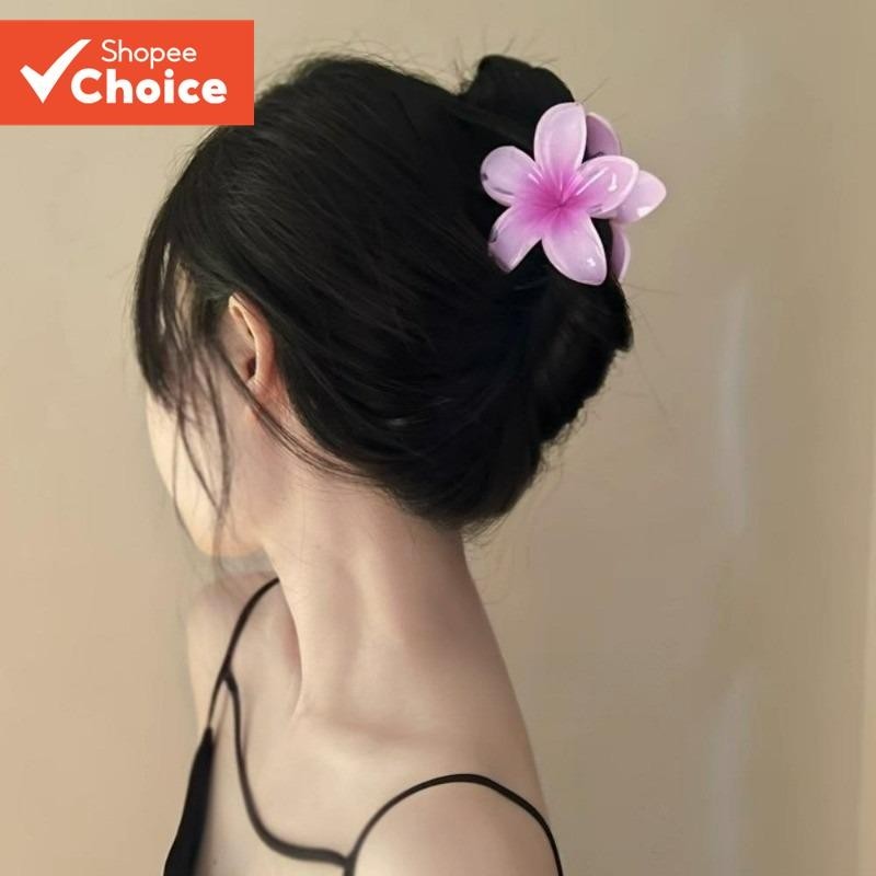 Conjunto De Grampos De Cabelo Chiques Com Flor De Ovo E Laços Pretos Elegantes-Perfeito Para Qualquer Ocasião