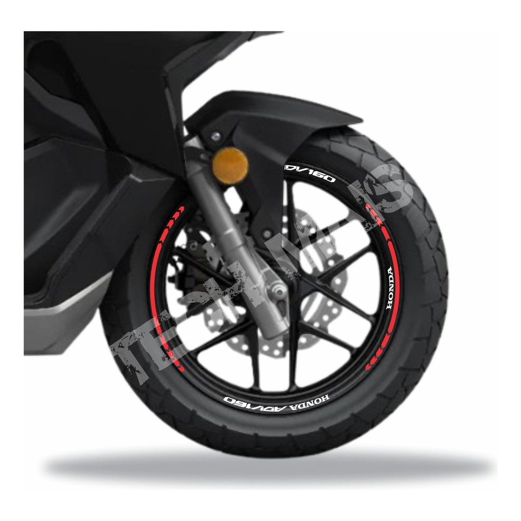 Kit Adesivos Frisos De Rodas Moto Honda Adv 160 Scooter 2025
