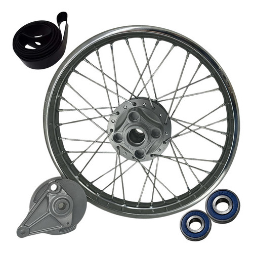 Roda Traseira Completa Espelho Cg 125 Titan 83 A 99 Raio 4mm